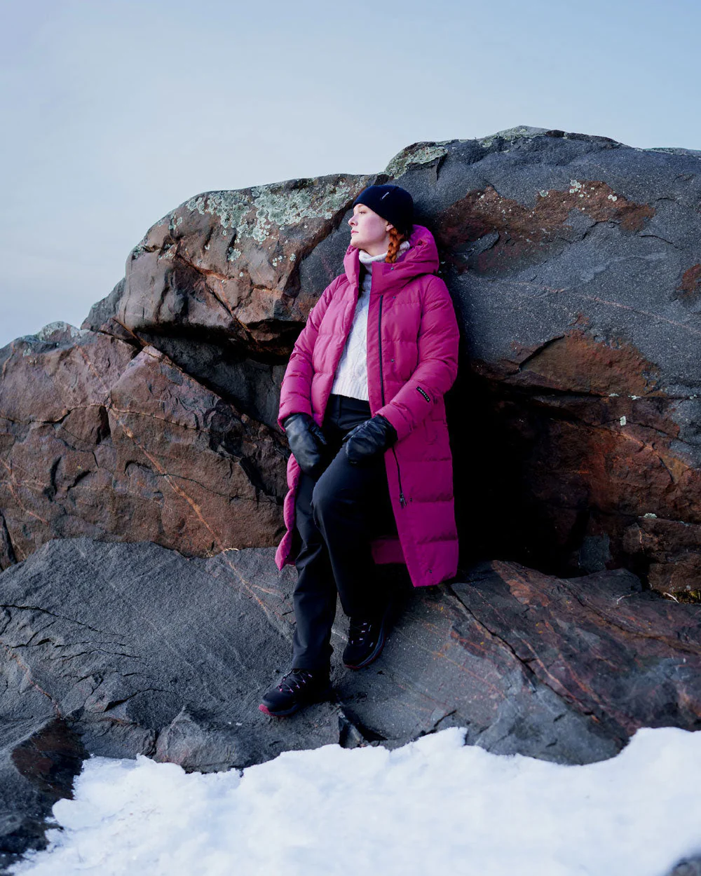 Ulrika-untuvatakki mustarastas - Image 3